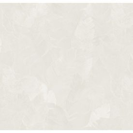 Yazmin - Fehér levél mintás tapéta 