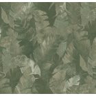 Yazmin - Zöld levél mintás tapéta 