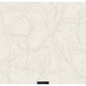 Vira - Absztrakt fehér ezüst virágok 102403-1