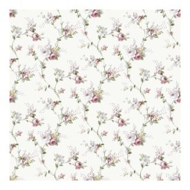  Fiori Country 8 - Fehér alapon kis rózsaszín, fehér virágos tapéta 12316