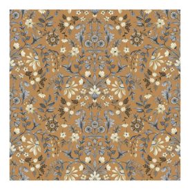 Fiori Country 8 - Krém-kék színű virágos tapéta 12327