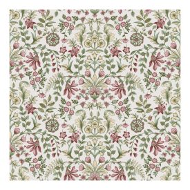   Fiori Country 8 - Fehér alapon rózsaszín virágos tapéta 12328