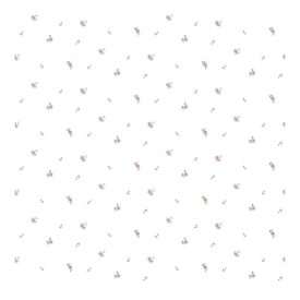   Fiori Country 8 - Fehér alapon apró rózsaszín virágos tapéta - 12341