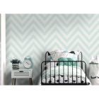 Dream - Chevron mintás világos kék tapéta 12570