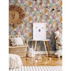 Dream - Állatvilág mintás rózsaszín tapéta 13070