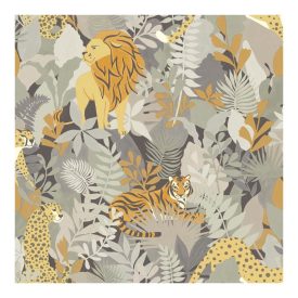 Dream - Állatvilág mintás szürke tapéta 13072