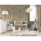 Dream - Állatvilág mintás szürke tapéta 13072