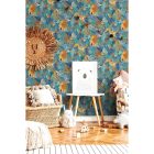 Dream - Állatvilág mintás kék tapéta 13073
