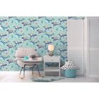 Dream - Bálna város -  kékeszöld színű tapéta 13221