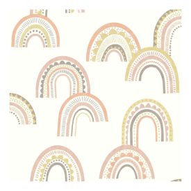 Dream - Narancs színű szivárványos tapéta 13280