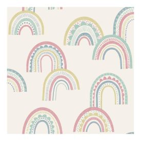 Dream - Kék és rózsaszín szivárványos tapéta 13281