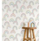 Dream - Kék és rózsaszín szivárványos tapéta 13281