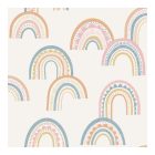 Dream - Bézs és rózsaszín színű szivárványos tapéta 13282