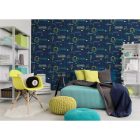Dream - Gamer kék-sárga tapéta 13310