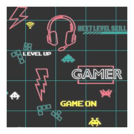 Dream - Gamer fekete-rózsaszín tapéta 13311