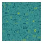 Dream - Firkált Zöldeskék-sárga tapéta 13341