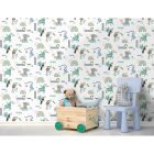 Dream - Absztrakt álltok zöldeskék  tapéta 13352