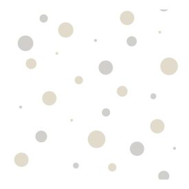 Happy - Krém és szürke színű pöttyös tapéta 14822