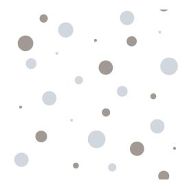 Happy - Kék és szürke színű pöttyös tapéta 14823