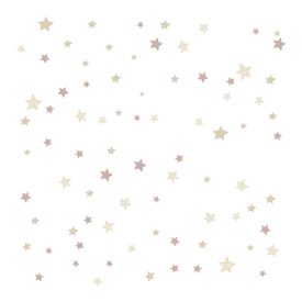   Happy - Rózsaszín és krém színű csillagos tapéta 14828