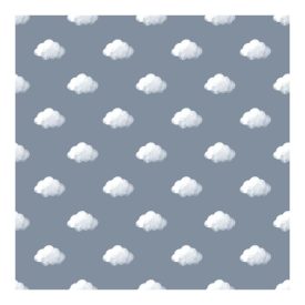 Happy - Felhős kék színű tapéta 14833