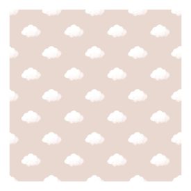 Happy - Felhős rózsaszín színű tapéta 14834