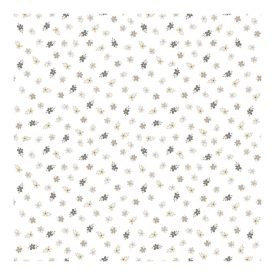 Happy - Kis virágos szürke és krém színű tapéta 14842