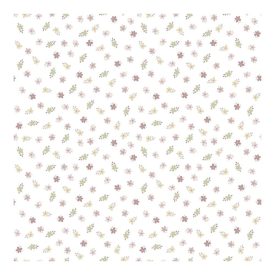   Happy - Kis virágos rózsaszín és zöld színű tapéta 14844