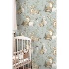 MiniMe - Erdő állatai kék tapéta 17103