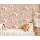 MiniMe - Erdő állatai rózsaszín tapéta 17104