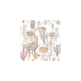 MiniMe - Alpaca fehér-rózsaszín tapéta 17111