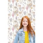 MiniMe - Alpaca fehér-rózsaszín tapéta 17111