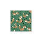 MiniMe - Kis rókás zöld tapéta 17117