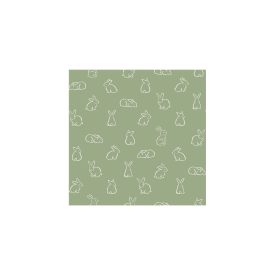 MiniMe - Nyuszis zöld tapéta 17145