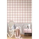 MiniMe - Piknik kockás rózsaszín tapéta 17158