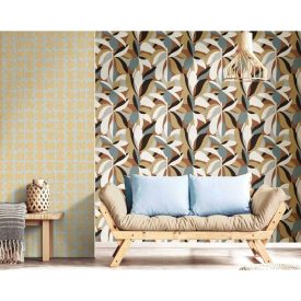 Energie - Ficus Barna-kék tapéta 30106