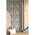 Arché - Levél mintás kék tapéta 39006