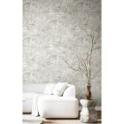 Terra (Parato) - Szürke levél mintás tapéta 43801