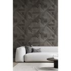 Terra (Parato) - Geometriai mintás fekete tapéta 43849