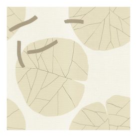 Interior - Bézs óriás leveles tapéta 73214