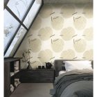 Interior - Bézs óriás leveles tapéta 73214