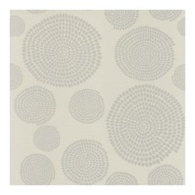 Interior - Szürke alapon kör mintás tapéta 73235