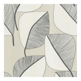 Interior - Fekete-fehér óriás virágos tapéta 73242