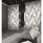 Interior - Fekete-fehér óriás virágos tapéta 73242