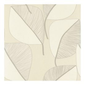 Interior - Bézs-fehér óriás virágos tapéta 73245