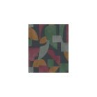 Arboretum - Geometriai mintás kék-narancs tapéta 91712