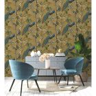 Arboretum - Sárga pávás tapéta 91743