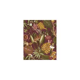 Arboretum - Dzsungel mintás állatos bordó tapéta 91769