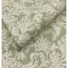 Arboretum - Hullámos Zöld levél mintás tapéta 91783