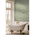 Arboretum - Hullámos Zöld levél mintás tapéta 91783